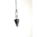 Indigo Gabbro Pendulum | Mystic Merlinite Divination Tool