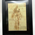 Framed Anatomical Art Print in Black Frame 5x7