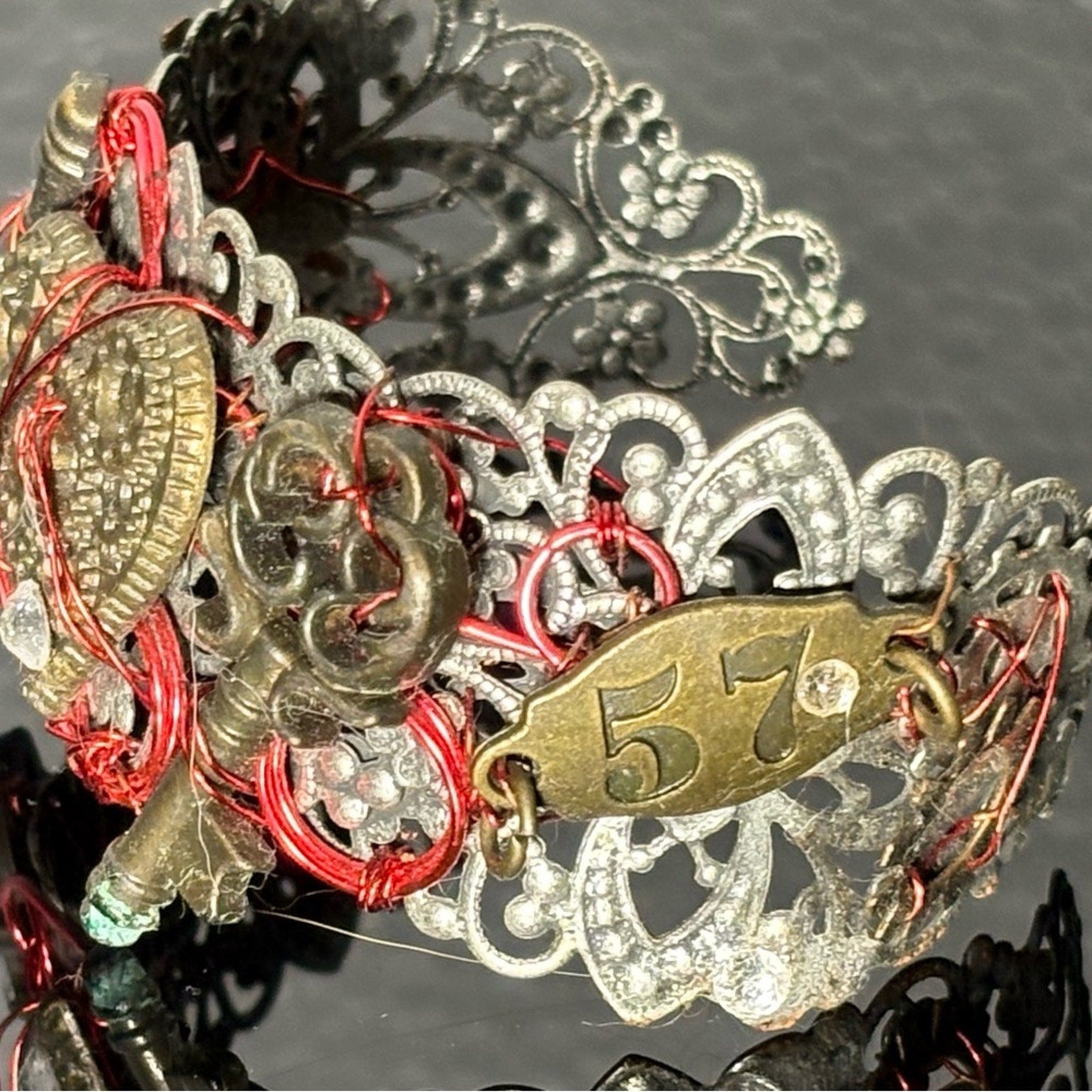 Handmade Steampunk Filigree Cuff Bracelet — NEW NO TAGS 🏷️ 🧙