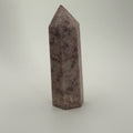 4” Lepidolite Tower 💜 Natural Pink/Purple Mica Crystal Point