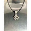Celtic Knot Pendant Necklace | Silver Tone Eternal Knot