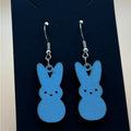 Cute Blue Bunny Dangle Earrings | Lightweight & Fun