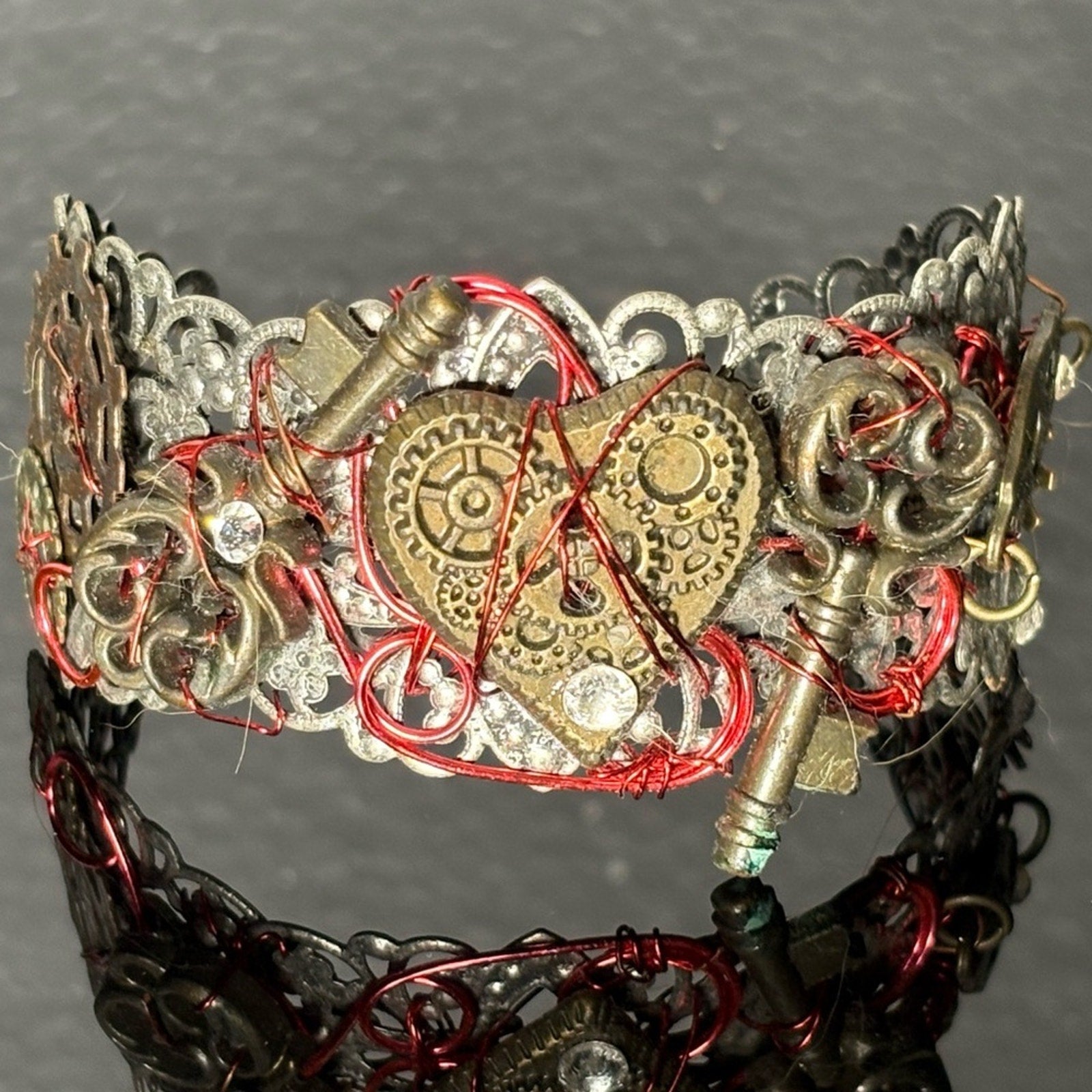 Handmade Steampunk Filigree Cuff Bracelet — NEW NO TAGS 🏷️ 🧙