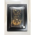 Celestial Moon Phases Forest Art Print – Framed 5x7 Witchy Cosmic Decor