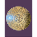 Handmade Laser Engraved Divination Board | Pendulum Board w/ Calendar & Yes/No