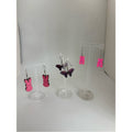 Pink & Purple Earring Bundle | Bunny, Butterfly & Gummy Bear Dangle Earrings