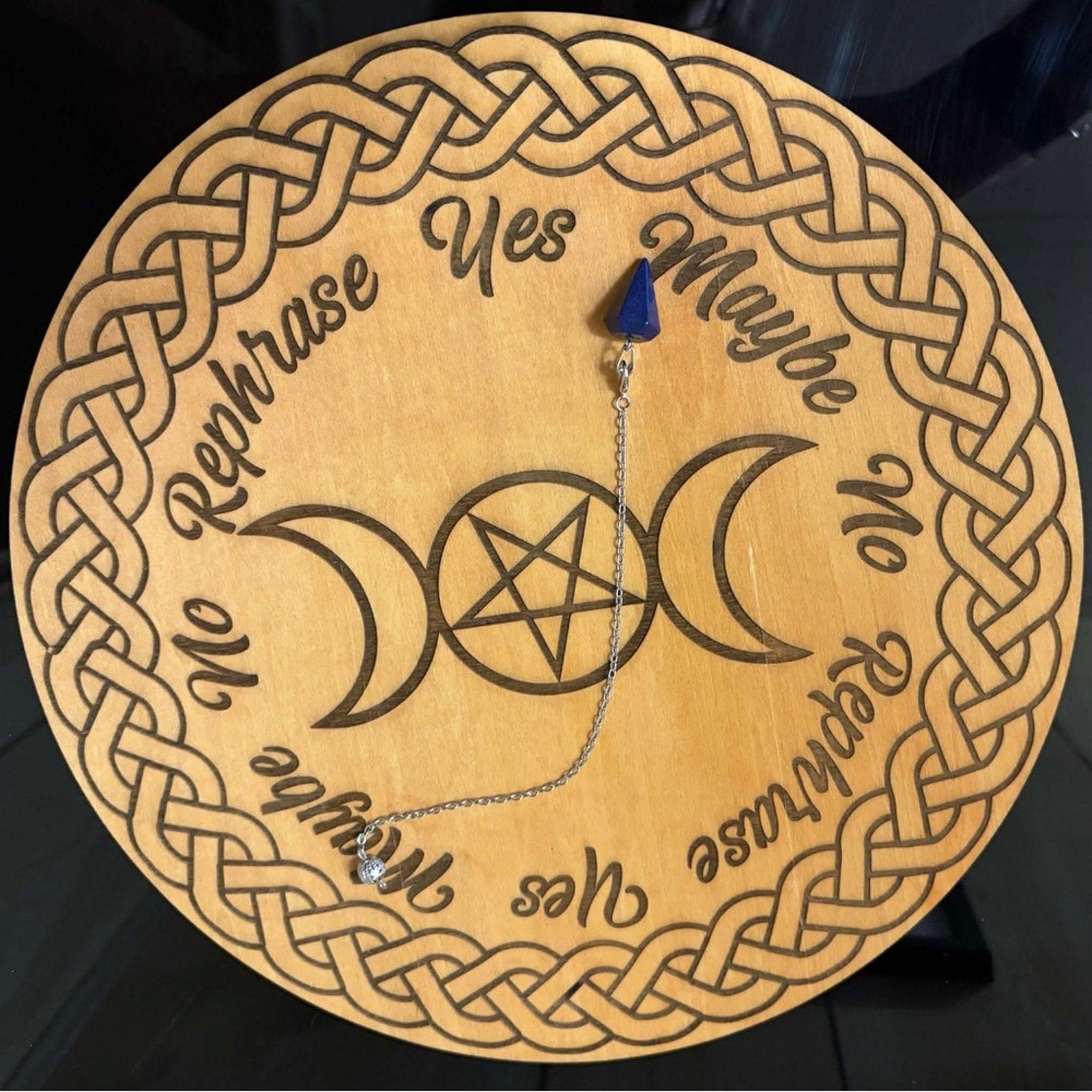 Celtic Design Wooden Divination Board