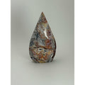 Crazy Lace Agate Flame 3.5” / Mexican Agate Freeform / Banded Crystal Decor