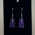 💜 Purple Gummy Bear Drop Earrings 💜