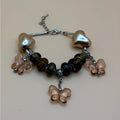 Butterfly Charm Beaded Bracelet | Elegant & Whimsical Jewelry