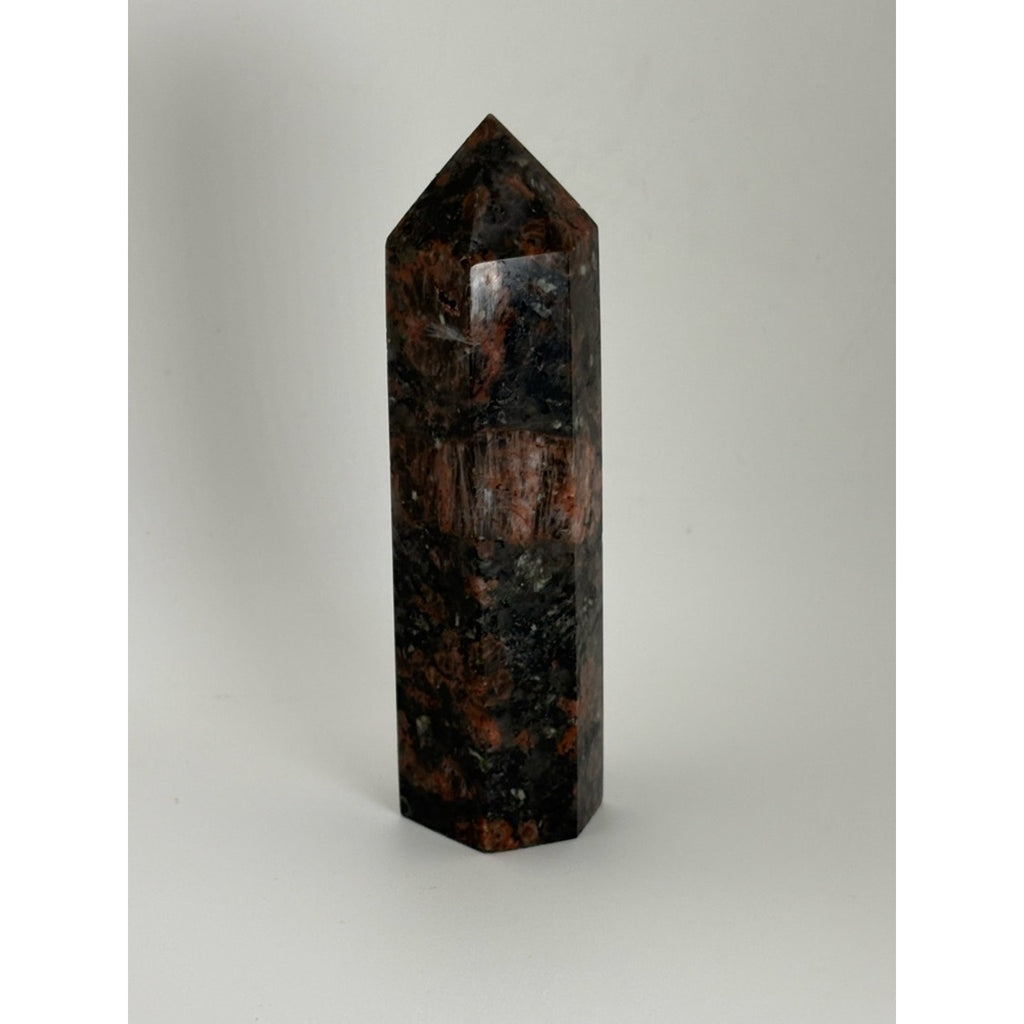 Sunset Sodalite Tower 4.75” / Crystal Point