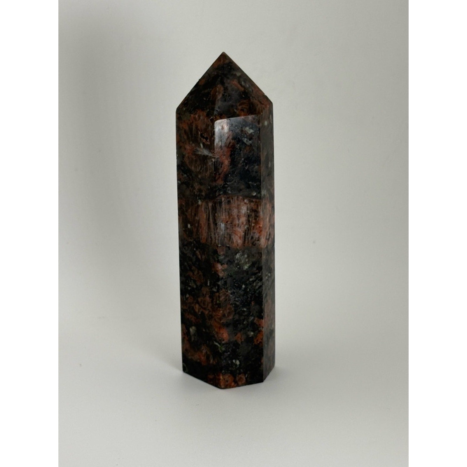 Sunset Sodalite Tower 4.75” / Crystal Point