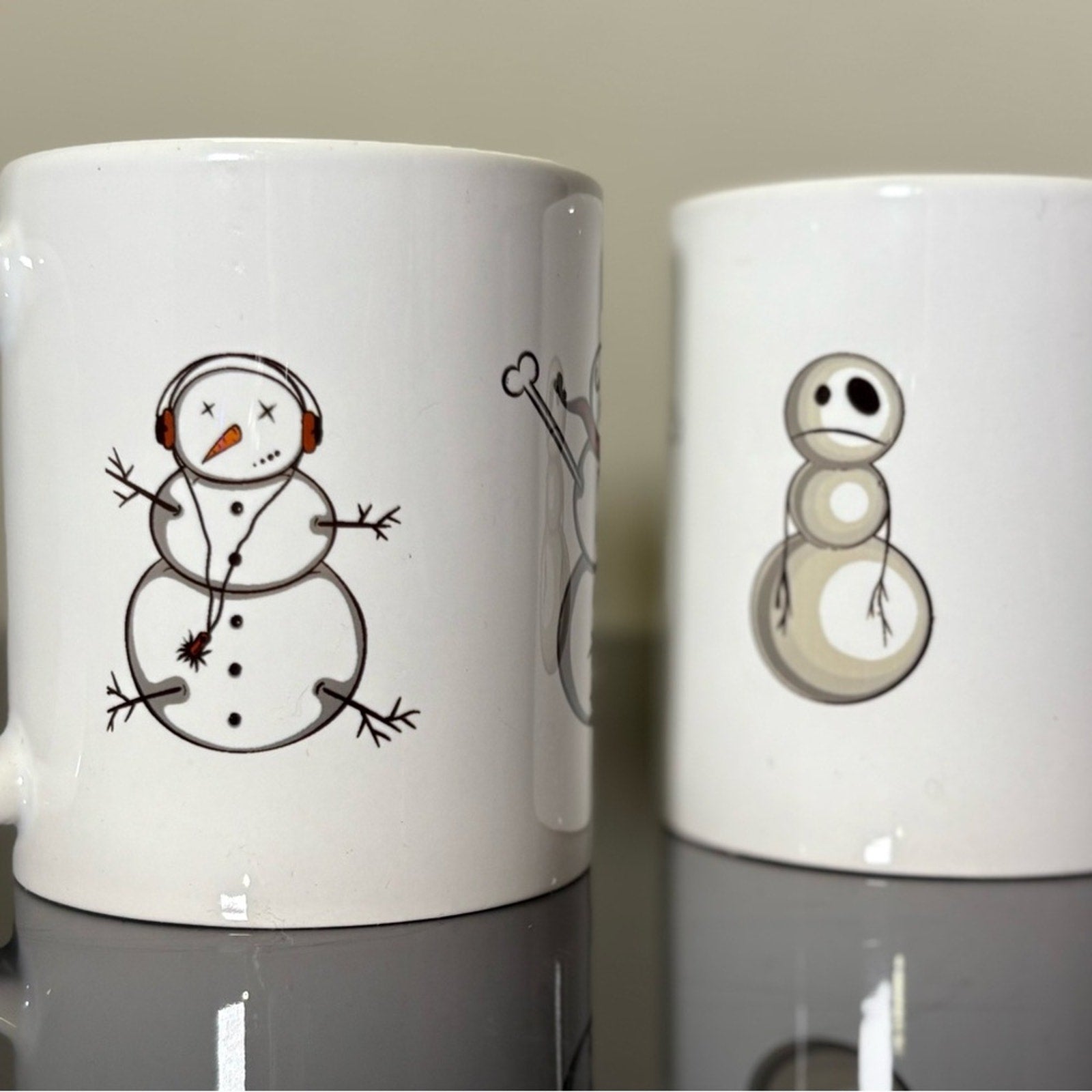 ☕️❄️ Snowman Holiday Mugs – Cute Winter Cartoon Design ❄️☕️