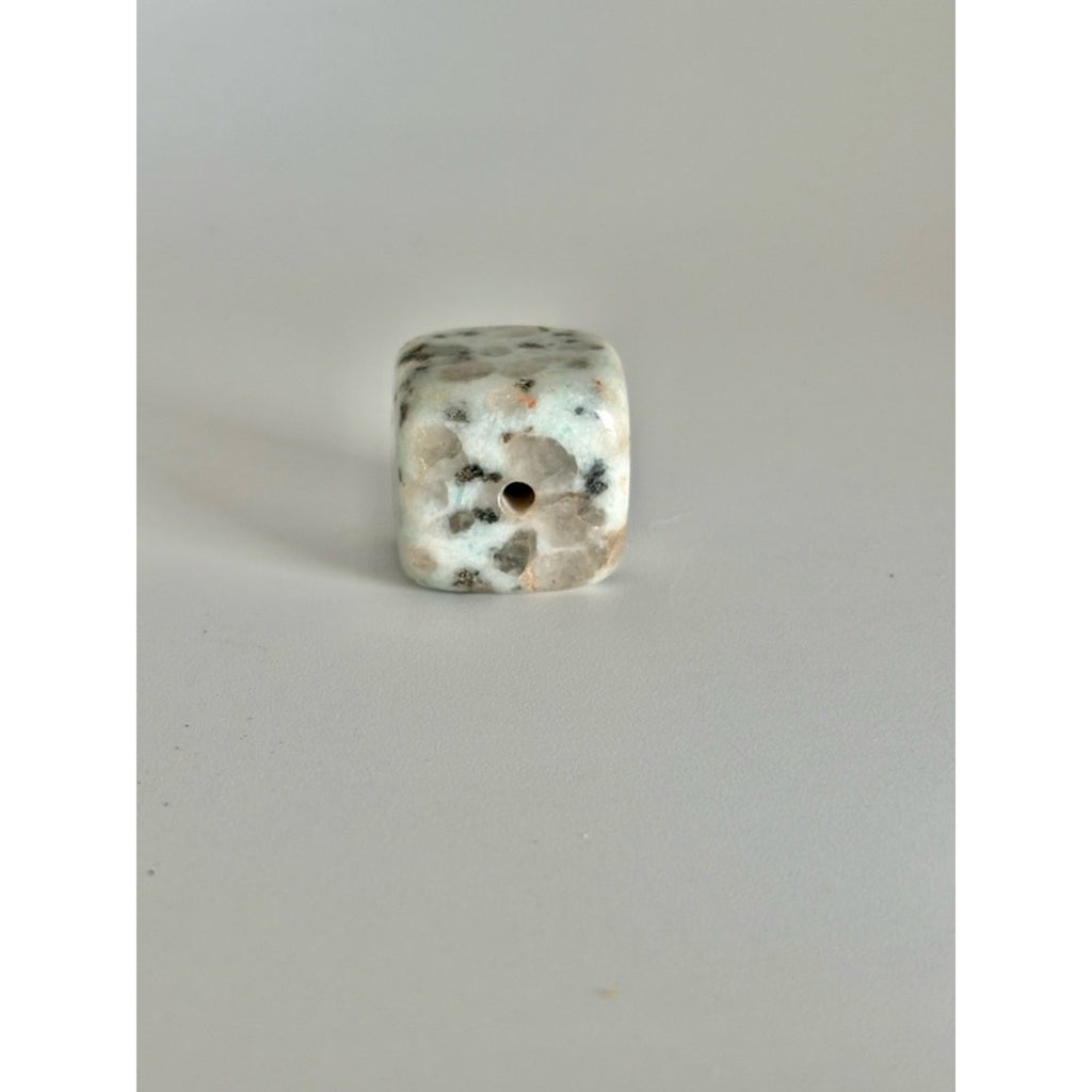 Kiwi Jasper Stone Incense Holder Cube