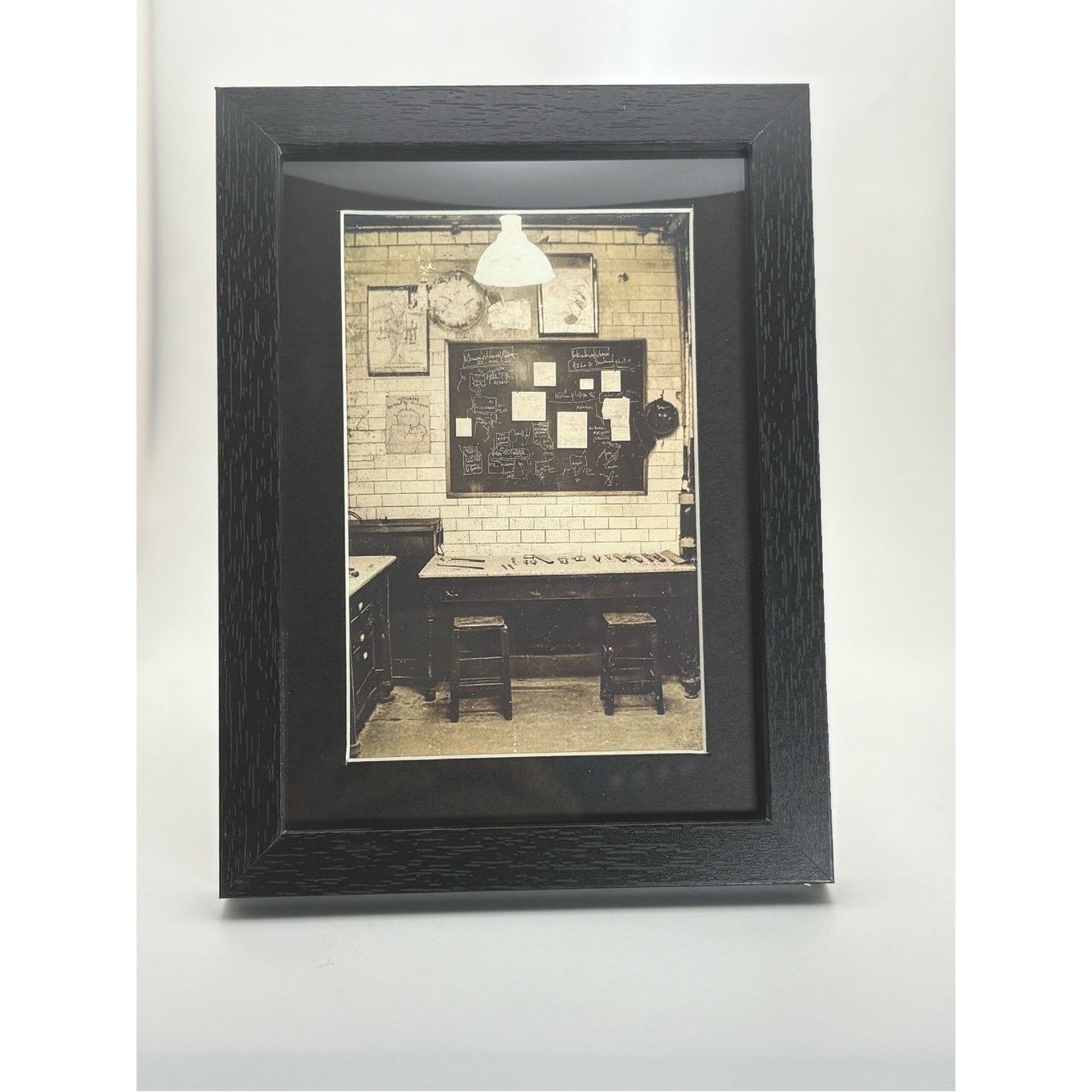Vintage Curiosity Lab Framed Art Print