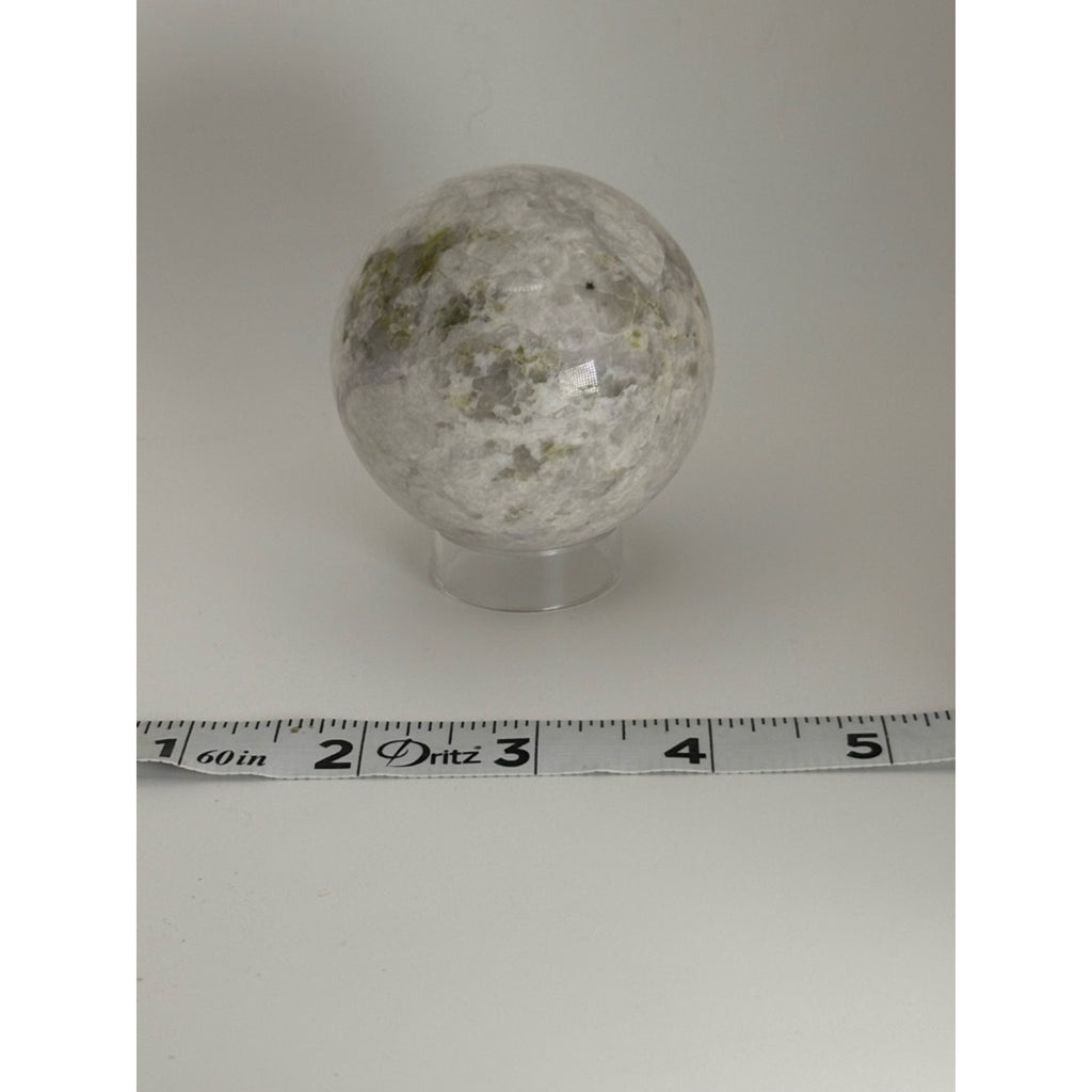 Green Moss Agate Sphere 3” / Crystal Ball / Natural Inclusion Stone