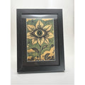 Mystical All-Seeing Eye Floral Framed Art Print