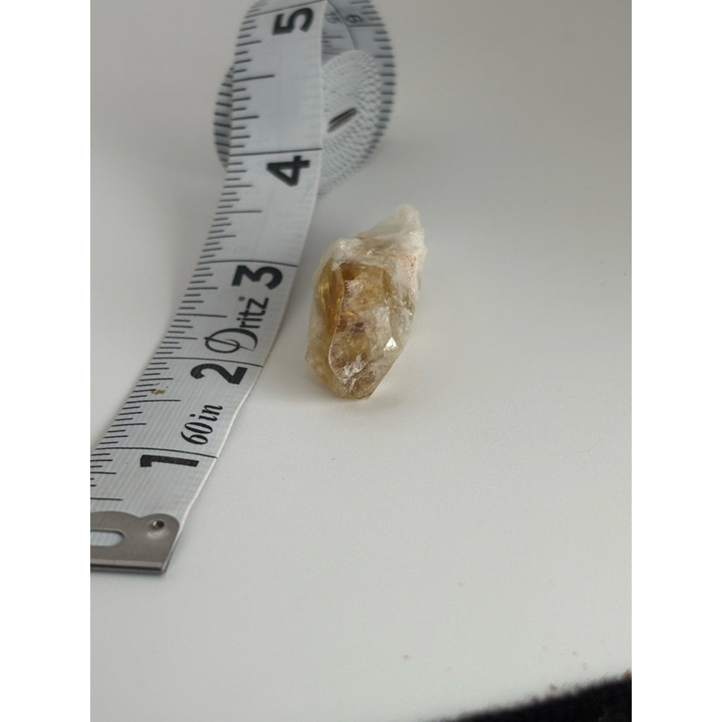 Raw Citrine Crystal Point | Natural Rough Yellow Quartz Healing Stone