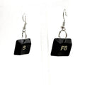 Geek Chic Keyboard Keycap Earrings | Upcycled Computer Key Jewelry