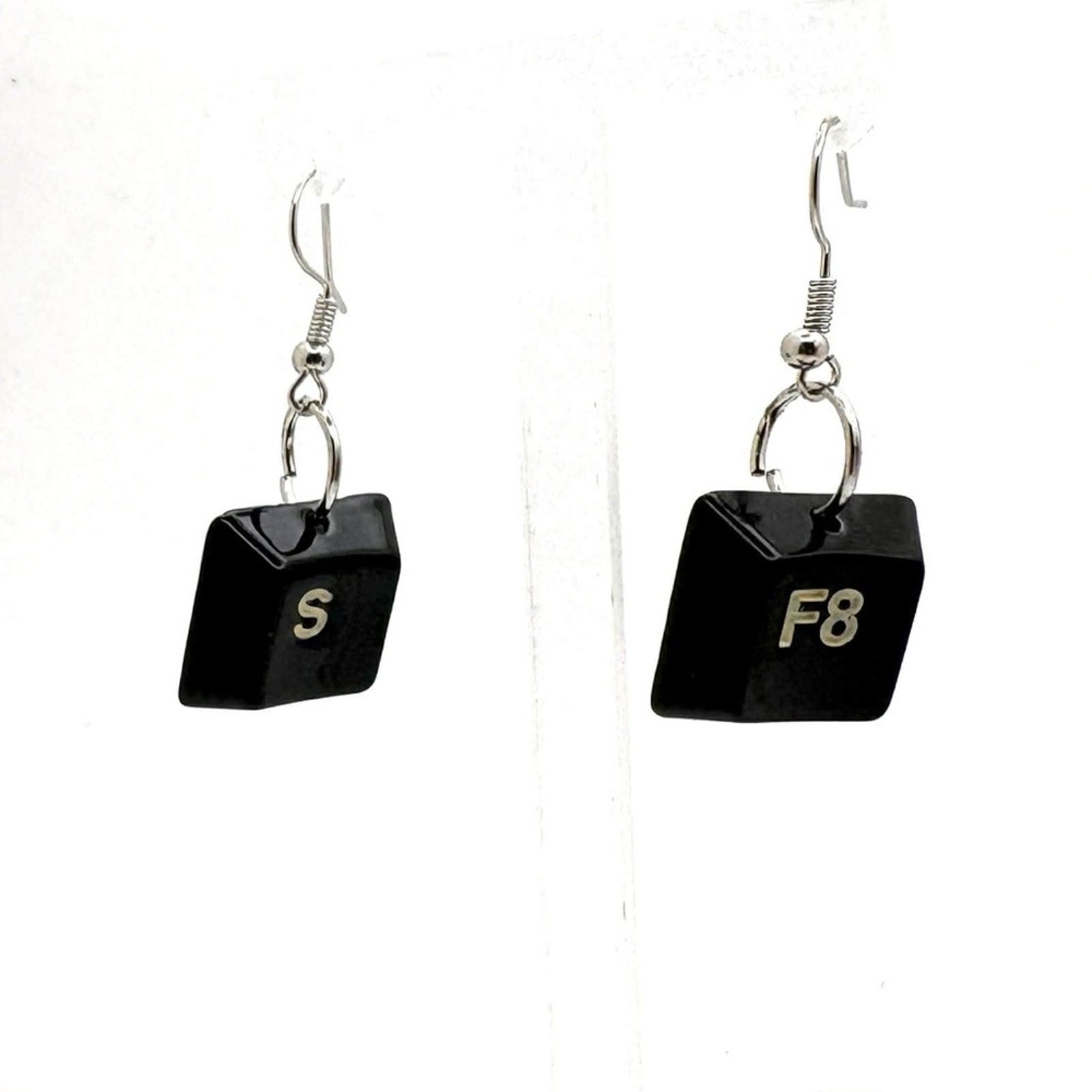 Geek Chic Keyboard Keycap Earrings | Upcycled Computer Key Jewelry