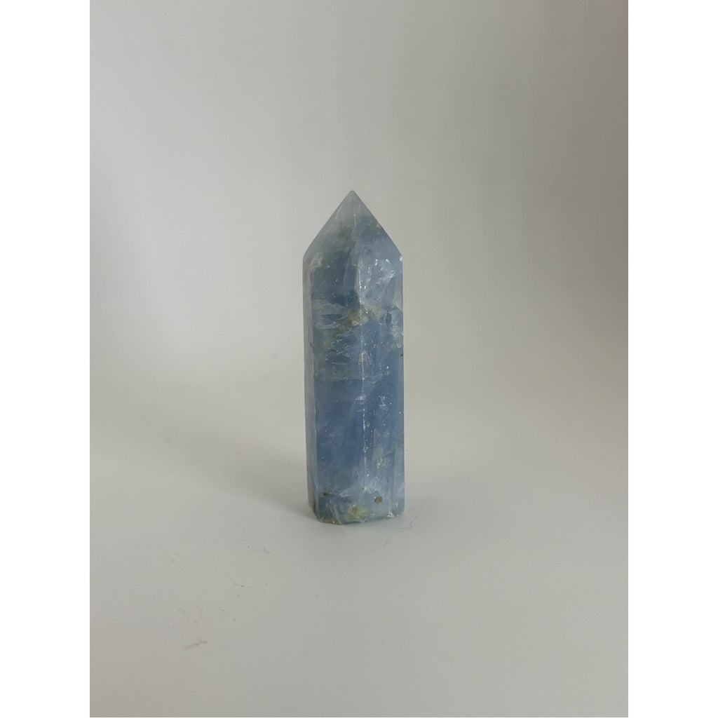 Celestite Crystal Tower Point | Natural Blue Celestine Generator | 2.75”