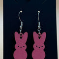 Pink Bunny Dangle Earrings | Cute & Lightweight