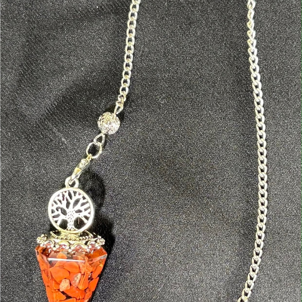 Red Jasper Orgone Pendulum