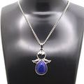 Lapis Lazuli Angel Pendant Necklace
