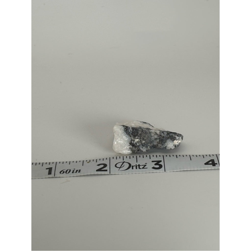 Zebra Calcite • Black & White Stone • Raw Crystal Chunk