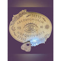 Handmade Laser Engraved Spirit Board | Mini Ouija Board with Planchette