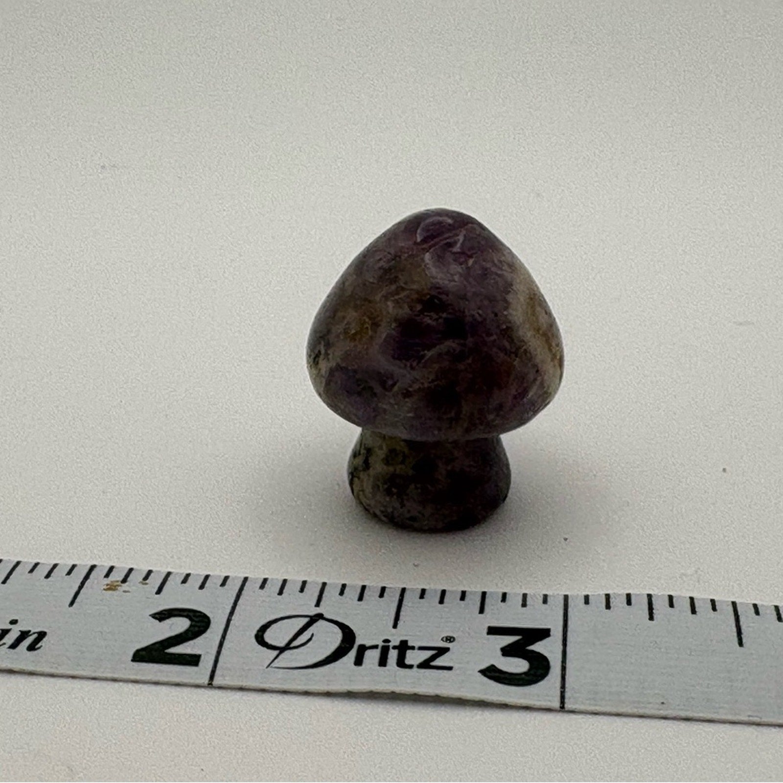 ✨ Amethyst Mushroom Crystal Carving – Polished Stone ✨