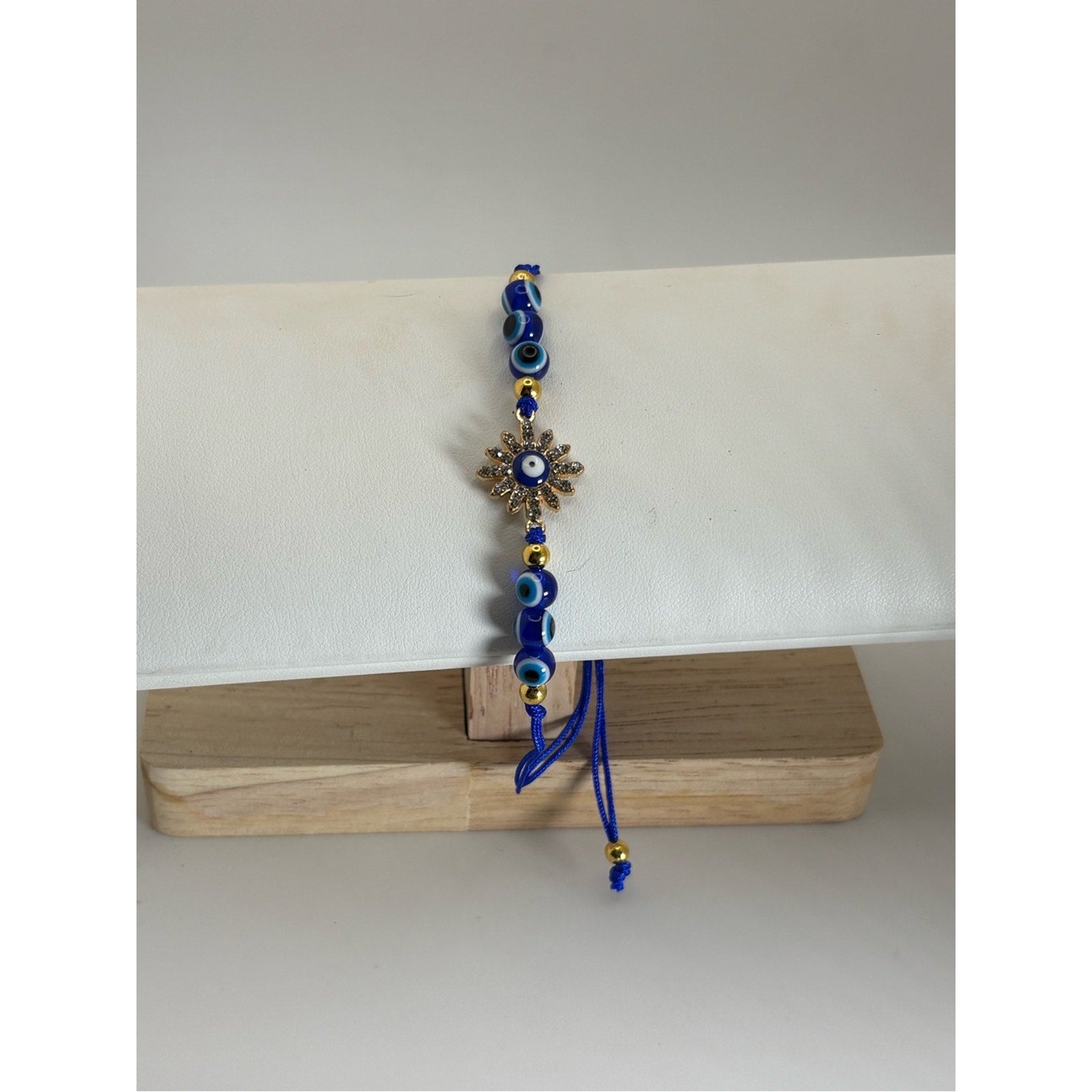 Evil Eye Adjustable Bracelet | Blue Nazar Protection Bracelet | Sun Charm
