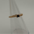 ✨ Gold Tone Ring with Square Blue Stone – New ✨