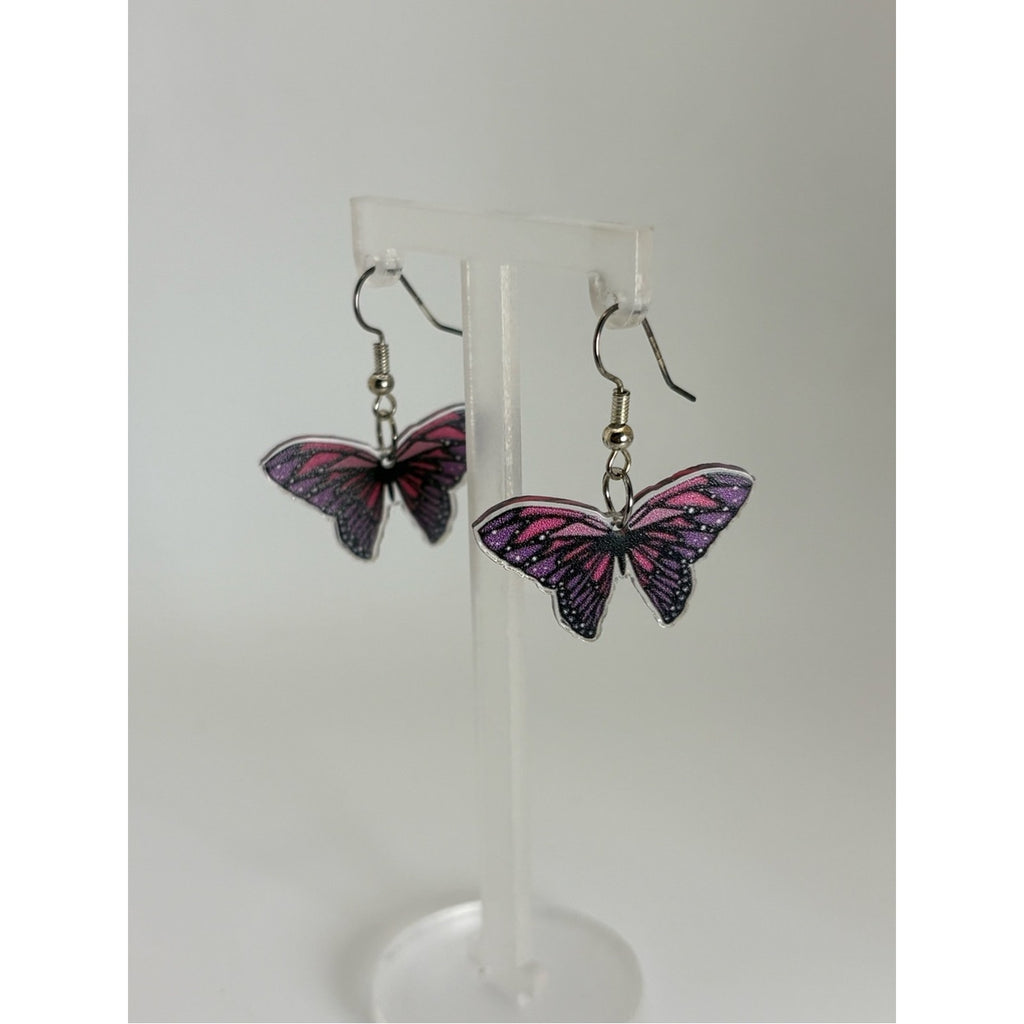 Pink & Purple Earring Bundle | Bunny, Butterfly & Gummy Bear Dangle Earrings