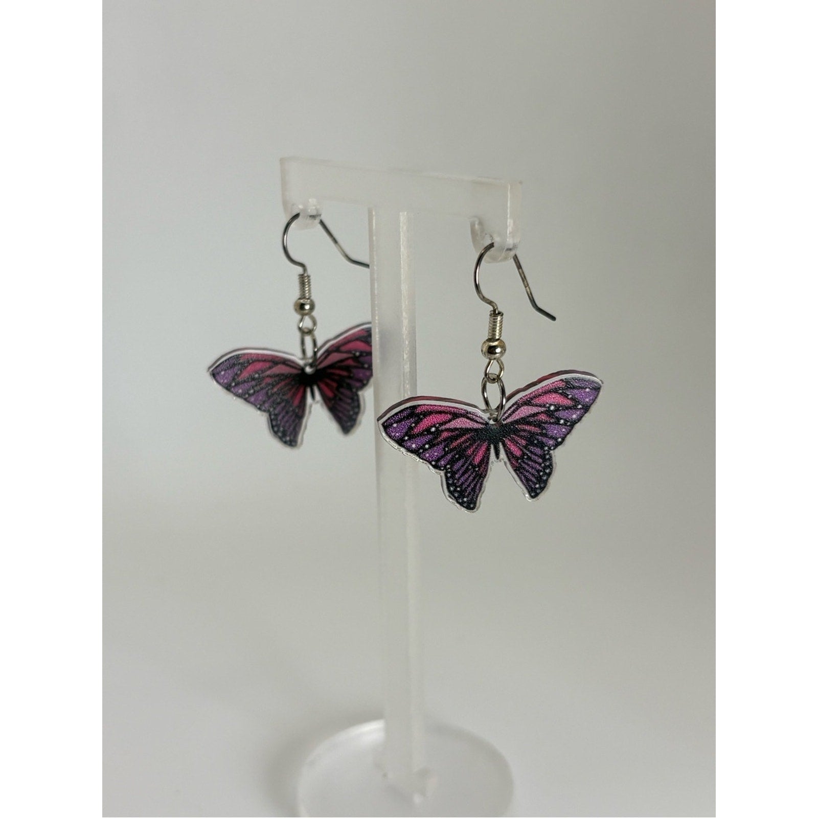 Pink & Purple Earring Bundle | Bunny, Butterfly & Gummy Bear Dangle Earrings