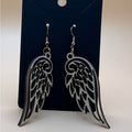 🪽 Laser Cut Angel Wing Earrings | Basswood Statement Dangles 🪽