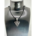 Celtic Knot Pendant Necklace | Silver Tone Charm Necklace
