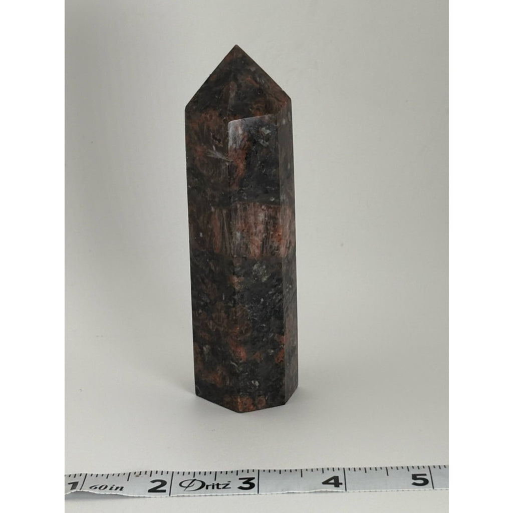 Sunset Sodalite Tower 4.75” / Crystal Point