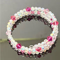 Iridescent Crystal & Pink Sparkle - Handmade