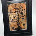 🖤 Gothic Botanical Art Print – 5x7 Framed 🌿💀