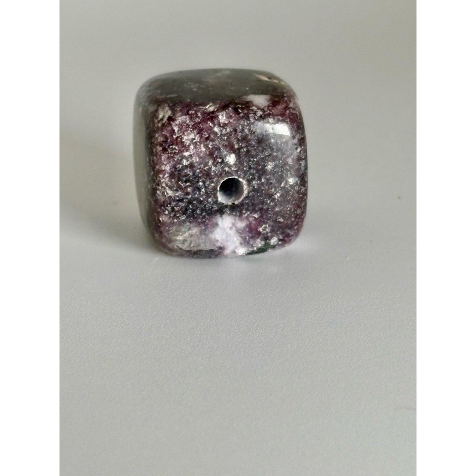 Lepidolite Incense Holder Cube | Polished Stone Burner