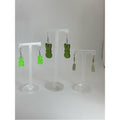 Green Earring Bundle | Gummy Bears, Peeps Bunny & Crystal Dangles | 3 Pairs