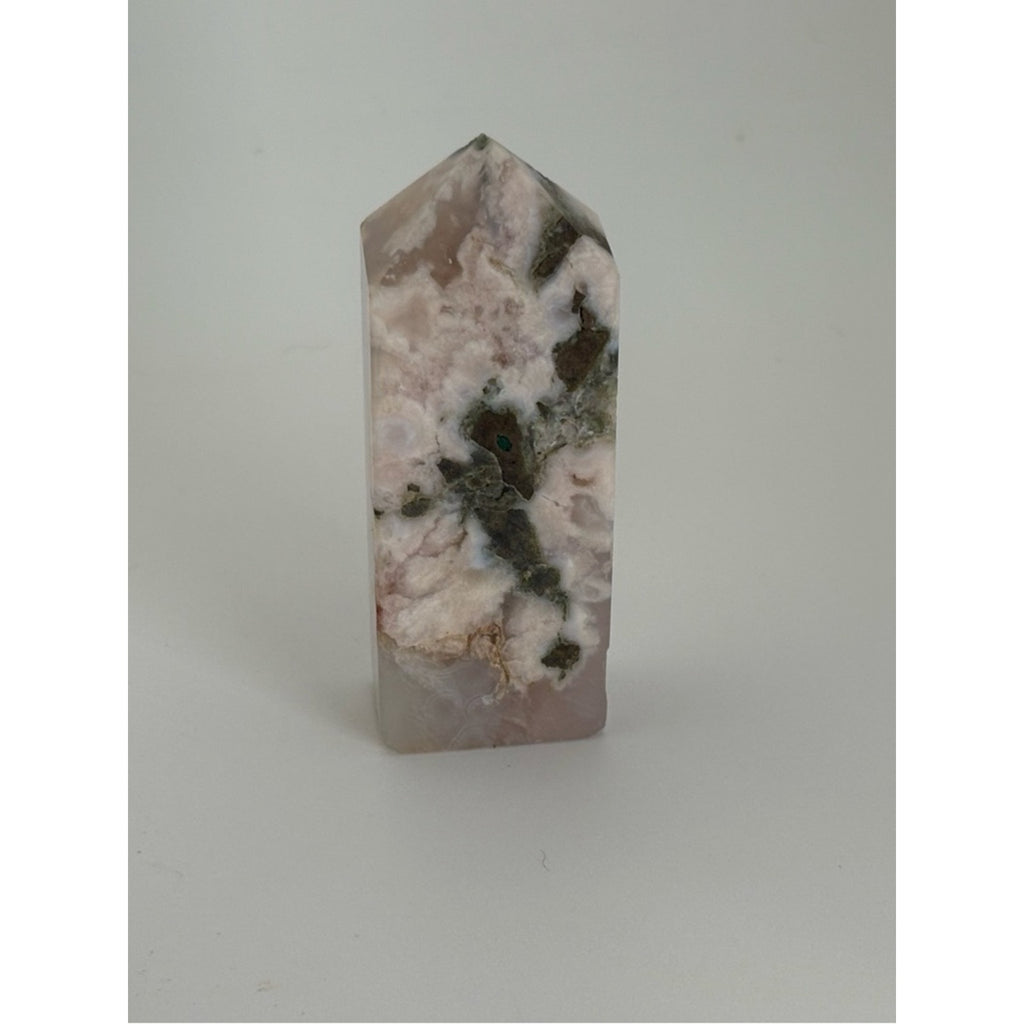 Flower Agate Tower • Cherry Blossom Agate Point