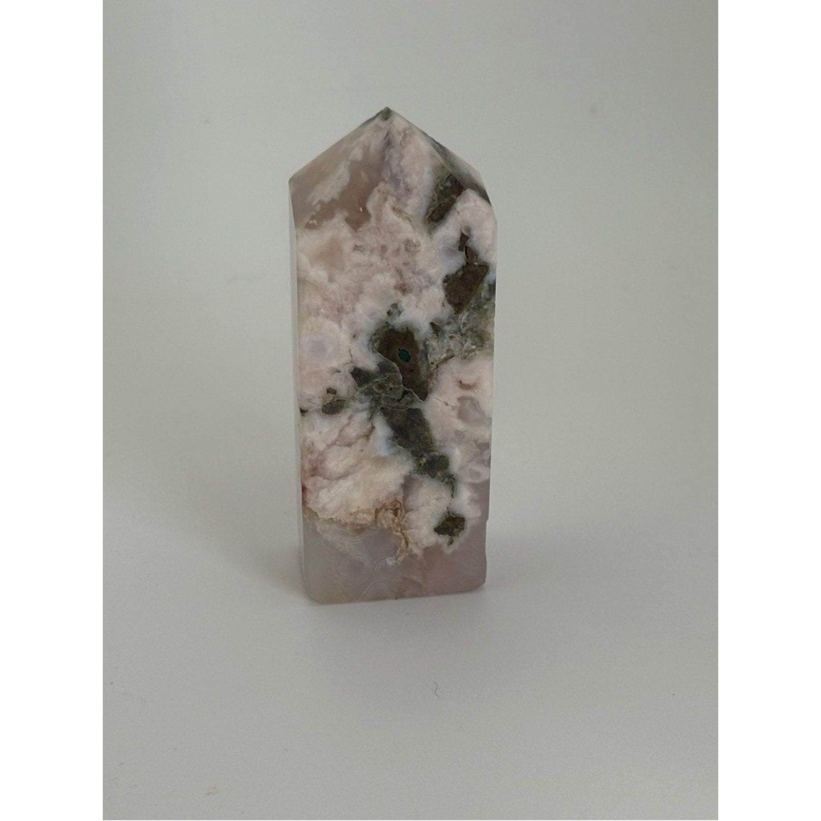 Flower Agate Tower • Cherry Blossom Agate Point