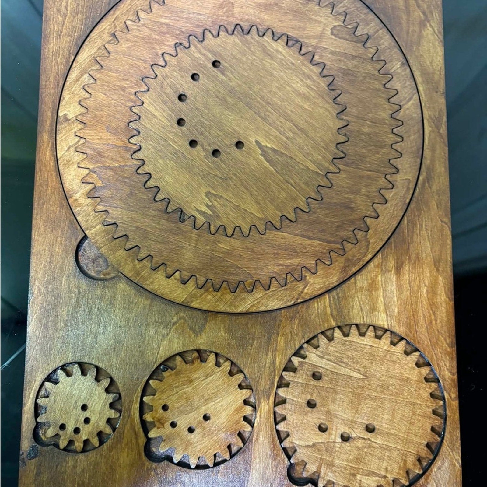 Laser Cut Wooden Spirograph Gear Set – Handmade Engraved Drawing Tool