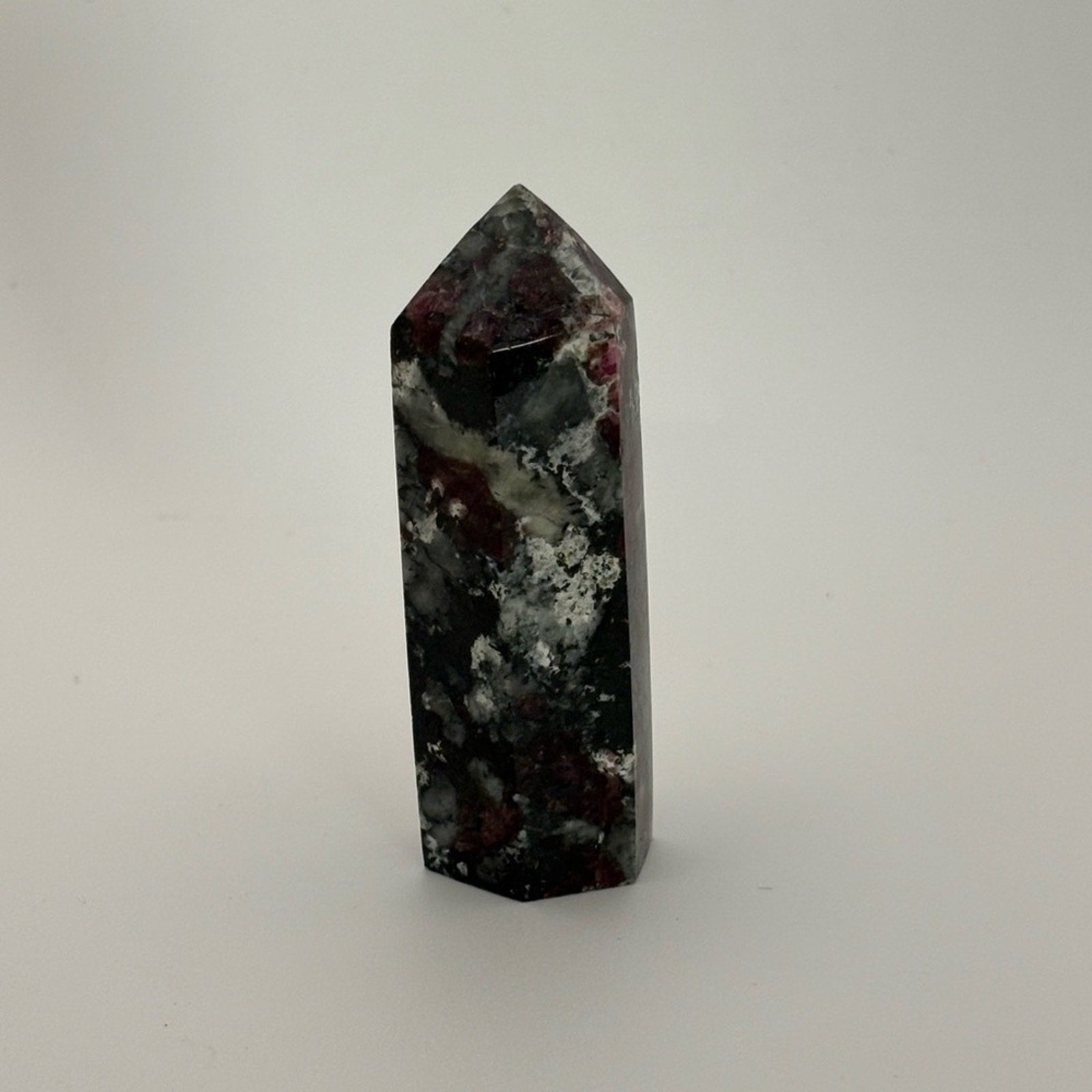 ✨ Bloodstone / Dragon Blood Jasper Tower – approx. 4 inches ✨