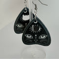 🐈‍⬛ Mystical Cat Planchette Dangle Earrings – Witchy Celestial Style – New