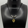 Cord Necklace with Number 7 Charm – Minimalist Symbol Necklace