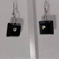 UP Keyboard Keycap Earrings | Upcycled Computer Key Jewelry