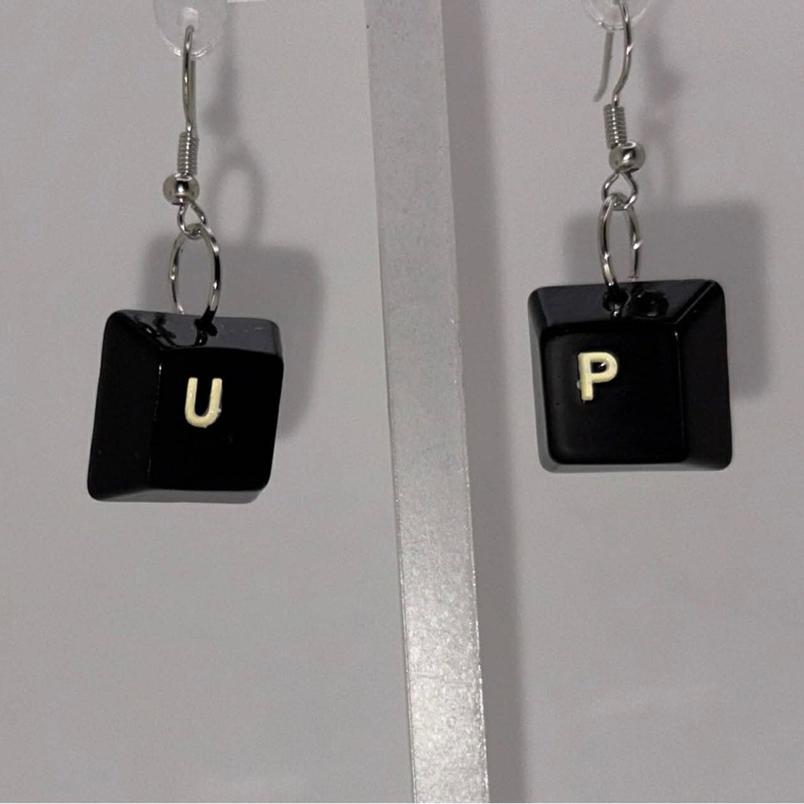 UP Keyboard Keycap Earrings | Upcycled Computer Key Jewelry